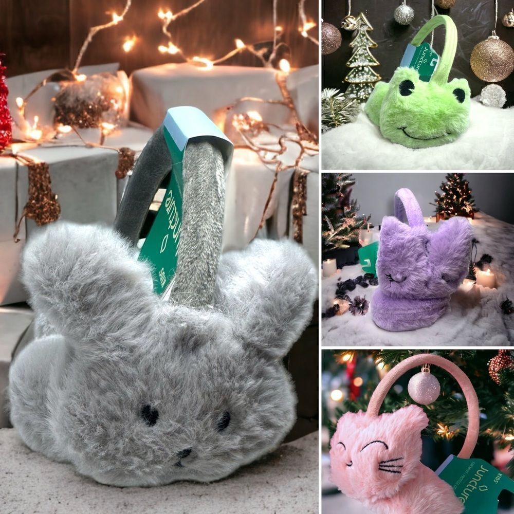 Kids Juncture l Ear Muffs l  Faux Fur | (Nwt) | 4 Styles l Kitty, Mouse, Frog…